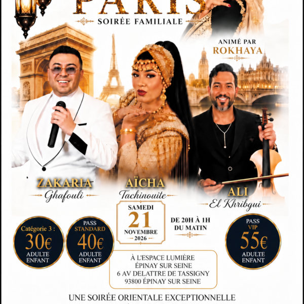 [REPORT] CONCERT CHAABI PARIS ZAKARIA GHAFOULI AÏCHA TACHINOUITE ALI EL KHRIBGI 2026
